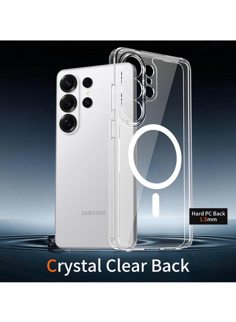 Adando for Samsung S26 Ultra Clear Case, Crystal Transparent Magnetic Cover for Minimalist Users, Mil-Grade Drop Protection Anti Yellowing Slim Rugged Protective Bumper Cover (Clear, S26 Ultra) - Image 4